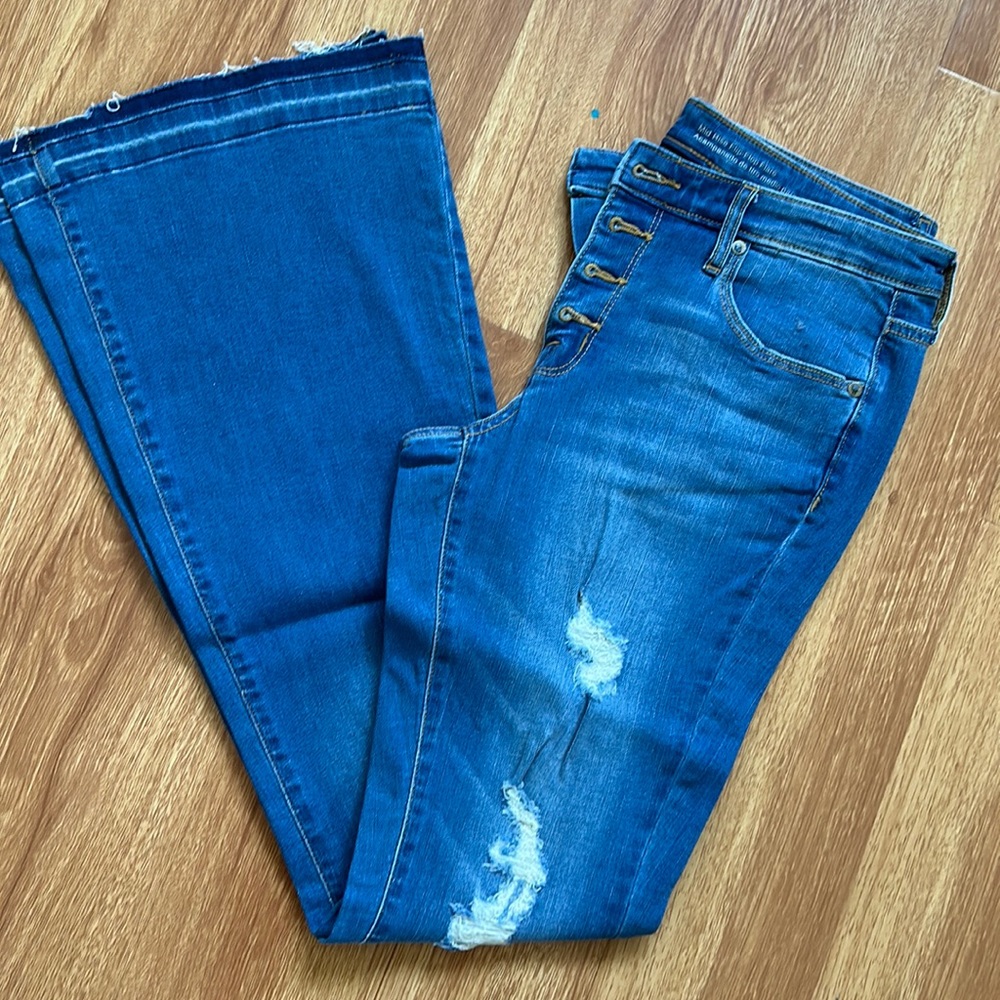 Mid-Rise Flare Jeans